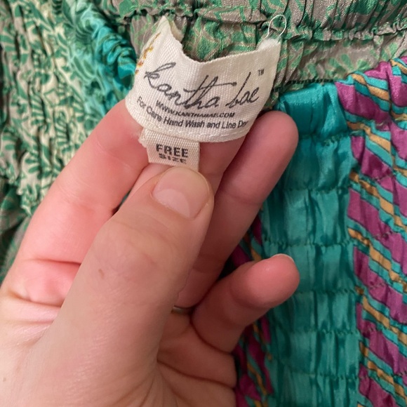 Kantha Bae silk maxi skirt - Picture 3 of 3